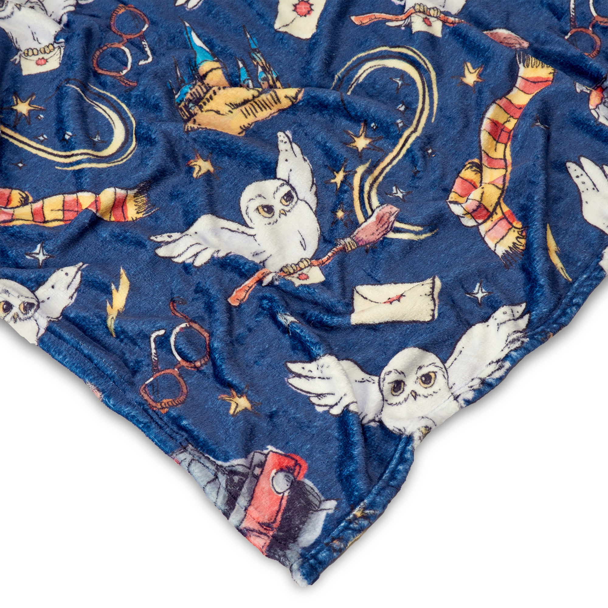 Warner Bros. Harry Potter Hedwig Silk Touch Throw Blanket and Plush Character Hugger Set – Ultra Soft Plush Character Pillow for Kids