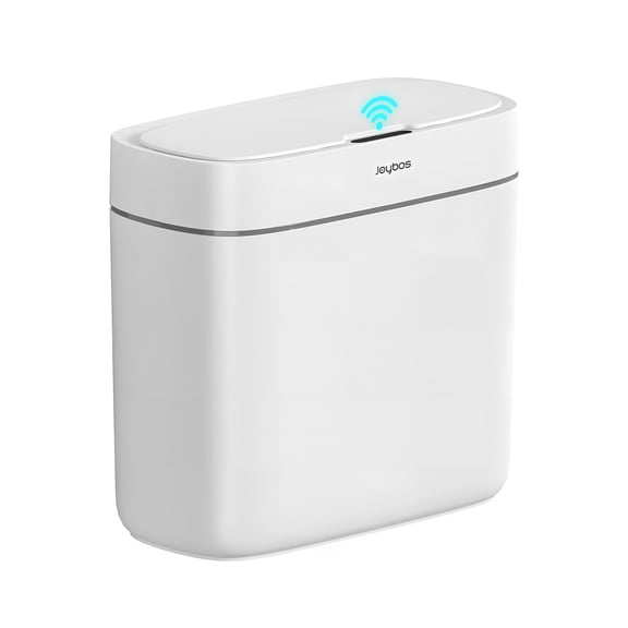 Joybos Bathroom Trash Can with Lid, 3 Gallon Slim Plastic Waste Basket, Motion Sensor Garbage Bin