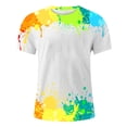 thumbnail image 2 of Bibifish Mens T Shirts Short Sleeve Crew Neck Slogan Distressed Print Tees Bar Party Funny Novelty Casual Tops, 2 of 3