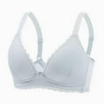 thumbnail image 3 of ALLLIST Blue Women's Bras Wirefree Solid Nursing Cozy Bralette Lingerie for Women Size S-2XL, 3 of 4