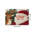 thumbnail image 3 of ddioayh Christmas Doormat With Faux-Knit Santa Claus Design Anti-Slip Bath Mat for Holiday Decoration 60x40cm, 3 of 6