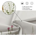 thumbnail image 4 of Stall Wildflower Small Half Shower Curtain 36Wx72H Inch Farmhouse Flower Botanical Floral Plant Herbs Vintage Decor Bathroom Windows Fabric Polyester Waterproof 7 Pack Plastic Hooks, 4 of 6