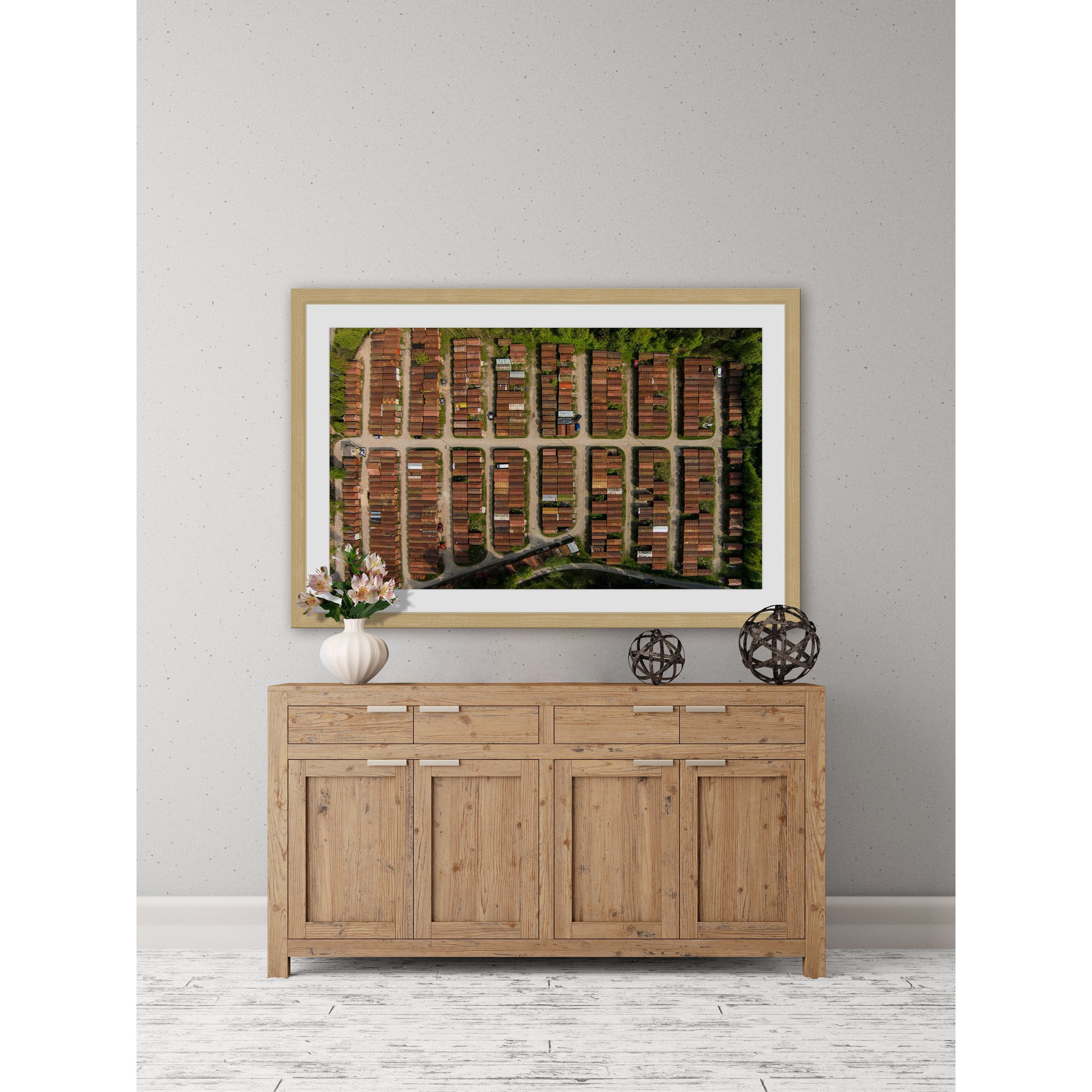 Marmont Hill "Boxcar Rows" by Karolis Janulis Framed Painting Print