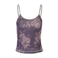 thumbnail image 1 of Gibobby Cingard Hombro Delgado Corto Ombligo Hot Girl Chaleco pequeño Moda Mujer Sexy Color sólido Cuello colgante Sin espalda Wrap Bra Top(Morado,M), 1 of 5