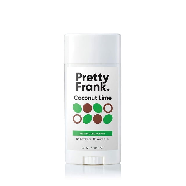 Desodorante en barra Pretty Frank Natural, sin aluminio, coco y lima