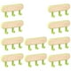thumbnail image 4 of 10 piezas de soporte para cuna montado en la pared, compacto y creativo, multifunción, para llaves 3 Ganchos Verde, 4 of 6