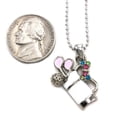 thumbnail image 3 of White Golf Club Set Bag Sporting Goods Charm Pendant Necklace Sports Jewelry, 3 of 3
