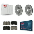 thumbnail image 1 of CMX Front Disc Brake Rotors and Ceramic Pads Kit for Car Tesla S X K8C-102986, 1 of 11