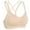 comfy Khaki bra for women, variant on ATOYSOY Women's Sports Bra Everyday Bra Camisoles Breathable Push Up Teens Comfort Bra Workout Underwear Yoga Running Activewear Spaghetti Strp Wireless Khaki L
