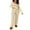 Creamy White, variant on Michellecmm Women’s Two Piece Outfits Set Long Sleeve Scoop Neck Crop Tops and Pants Set Loungewear