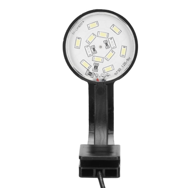 Fish LED Light, 5W Aquarium Light With Clip For Fish Clamp Aquarium Light With White And Blue LEDs For Planted Growing