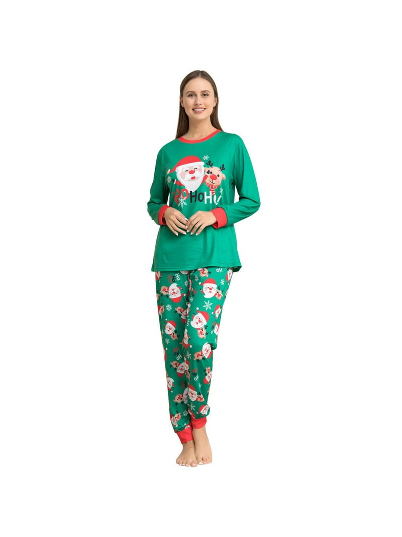 BULLPIANO Matching Family Christmas Pajamas Set, Xmas Holiday PJs