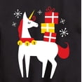 thumbnail image 3 of Instant Message - Christmas Unicorn Graphic Long Sleeve Fleece Sweatshirt, 3 of 6