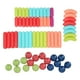 thumbnail image 3 of Palos de construcción magnéticos de juguete, formas de diferentes colores, juguete educativo magnético de montaje libre, 64 Uds., 3 of 5