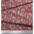 thumbnail image 2 of Soimoi Rayon Fabric Donuts Food Print Fabric by Yard 42 Inch Wide, 2 of 5