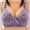 Z01 Purple, variant on Women's Polka Dot Wireless Bra Adjustable Strap Comfort Push-Up Bralette with Center Decoration,40