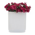 thumbnail image 5 of Ridged Vase for Home Decor - Tall Vase Style Designed for Table Vase Display - Ceramic Flower Vase for Modern Interiors - Layered Decorative Vases for Entry or Shelf Styling, 5 of 13