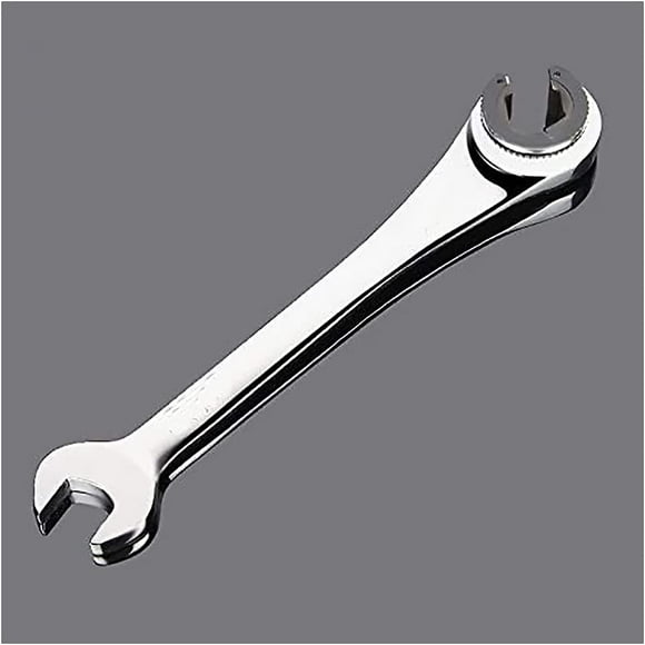 10mm Tubing Ratchet Wrench Ratchet Double Open End Flare Nut Vanadium Steel Fixed Head Ratchet Wrench