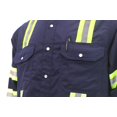 thumbnail image 5 of BOCOMAL FR Camisas Camisa de alta visibilidad/alta visibilidad resistente al fuego/retardante de fuego Camisas FR azul marino de 7.5 oz para hombres, 5 of 5