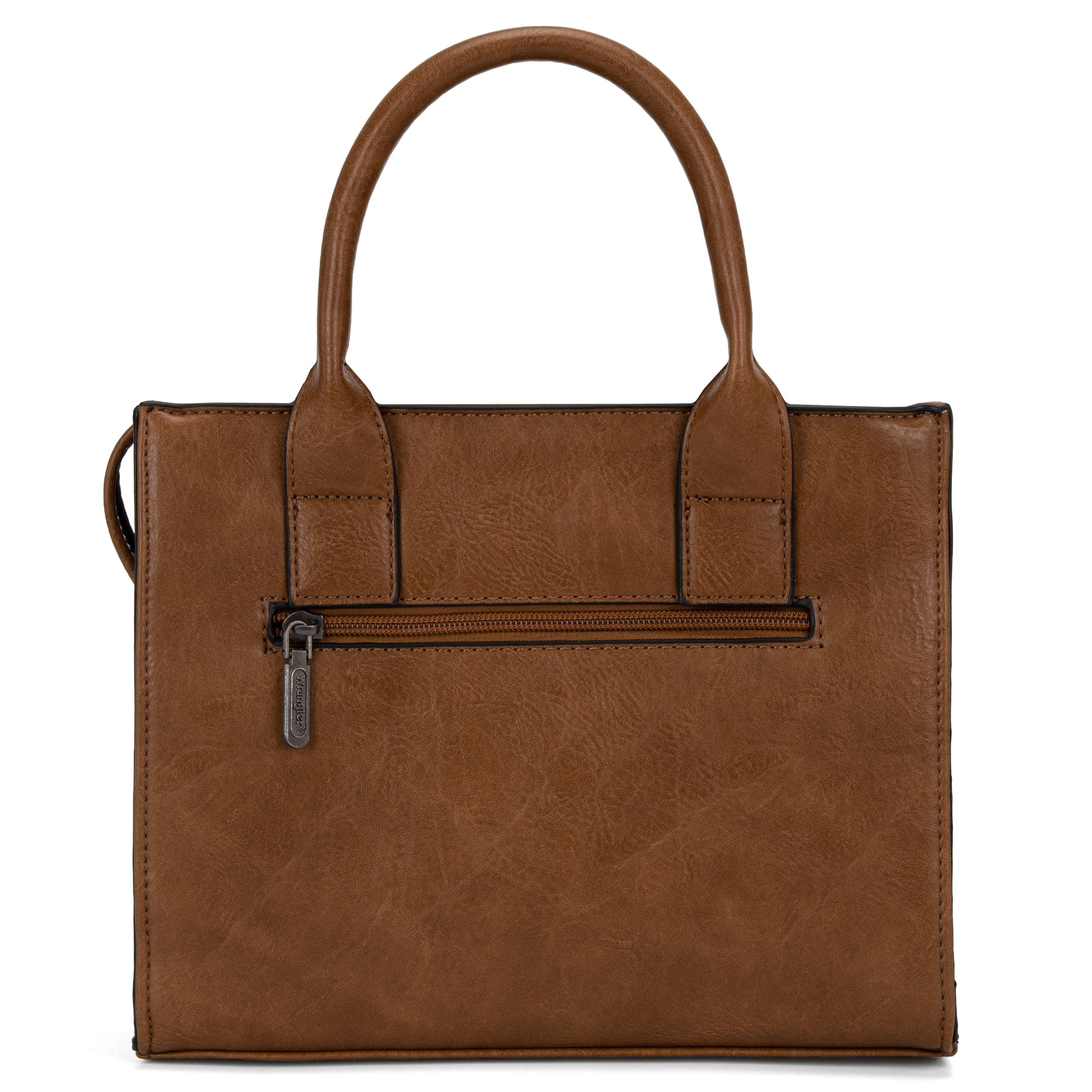 Wrangler Medium Tote Bag for Women Designer Satchel Handbags Top-handle Purses with Strap, Leopard-Leopard