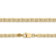 thumbnail image 2 of 14K Yellow Gold Concave 3mm Necklace Anchor Chain 20 Inches, 2 of 4
