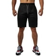 thumbnail image 3 of LELINTA Men's 2-in-1 Sports Training Bodybuilding Summer Shorts Workout Fitness GYM Short Pants With Zipper Pocket, Black/ Red/ Khika/ Grey, 3 of 5