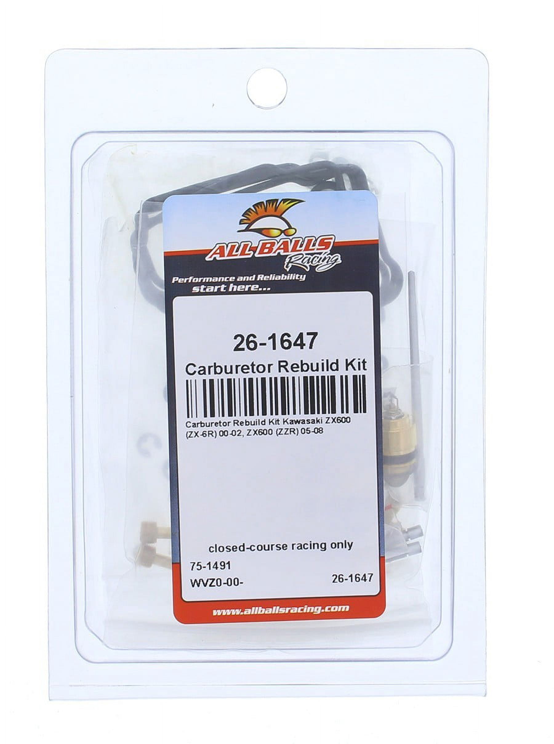 All Balls Racing 26-1647 Carburetor Rebuild Kit - Walmart.com