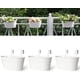 thumbnail image 1 of Maceta colgante de hierro metálico para cerca de barandilla Cubo colgante Maceta de ventana rústica con gancho extraíble Decoración para el hogar, blanco, 3 piezas Zhivalor LHH-0194, 1 of 2