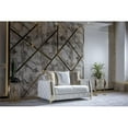 thumbnail image 2 of Lust Modern Style Loveseat Made with Wood & Under-seat Storage in White, 2 of 8