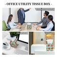 thumbnail image 6 of Goofa Hand Drawn Strawberry Tissue Box Cover PVC Leather Tissue Holder Square Facial Tissue Case Facial Paper Organizer Dispenser for Bathroom, Vanity Countertop, 6 of 8