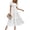 White, variant on PRETTYGARDEN Womens Summer Puff Short Sleeve Maxi Dress Square Neck Smocked Tiered Ruffle A Line Long Flowy Beach Dresses