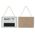 thumbnail image 5 of VIFERR Pizarra Colgante Retro de la librería de la cafetería del Colgante de la Pared de la exhibición de la señal de la contraseña de Wi-Fi(Blanco), 5 of 8