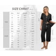 thumbnail image 7 of MINTREUS Pajama Sets for Women Notch Knit Top and Capri Pants Pjs Soft Lounge Sets, 2 Piece, Sizes M-3X, 7 of 7