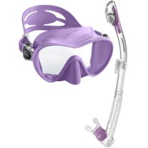 Rapido Boutique Collection Active Frameless Snorkel Mask Dry Snorkel Set, Scuba Snorkeling Dive Mask Snorkel Combo Kit