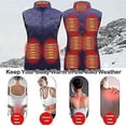thumbnail image 4 of 2023 Cálido Otoño E Invierno Ropa De Calefacción De 9 Zonas Doble Abierta Para Mujer Chaleco Calefactor Inteligente Ropa De Abrigo Chaleco Calefactor Eléctrico Con Carga Usb, 4 of 5