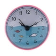 thumbnail image 1 of GUOOL Shower Bathroom Kitchen Wall Clock Waterproof Colorful Home Decor - Red, 75x35mm A-Pink, 1 of 7