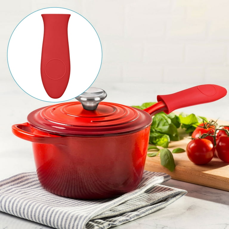 Saucepan Grip Covers Kitchen Silicone Accessories Cookware Handle Holder  Potholder Cast Iron Skillet Grip Sleeve Cover