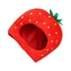 thumbnail image 1 of Sombrero de fresa Bewildely suave tocado de cosplay para fiesta de Año Nuevo Rojo 28x35cm, 1 of 6