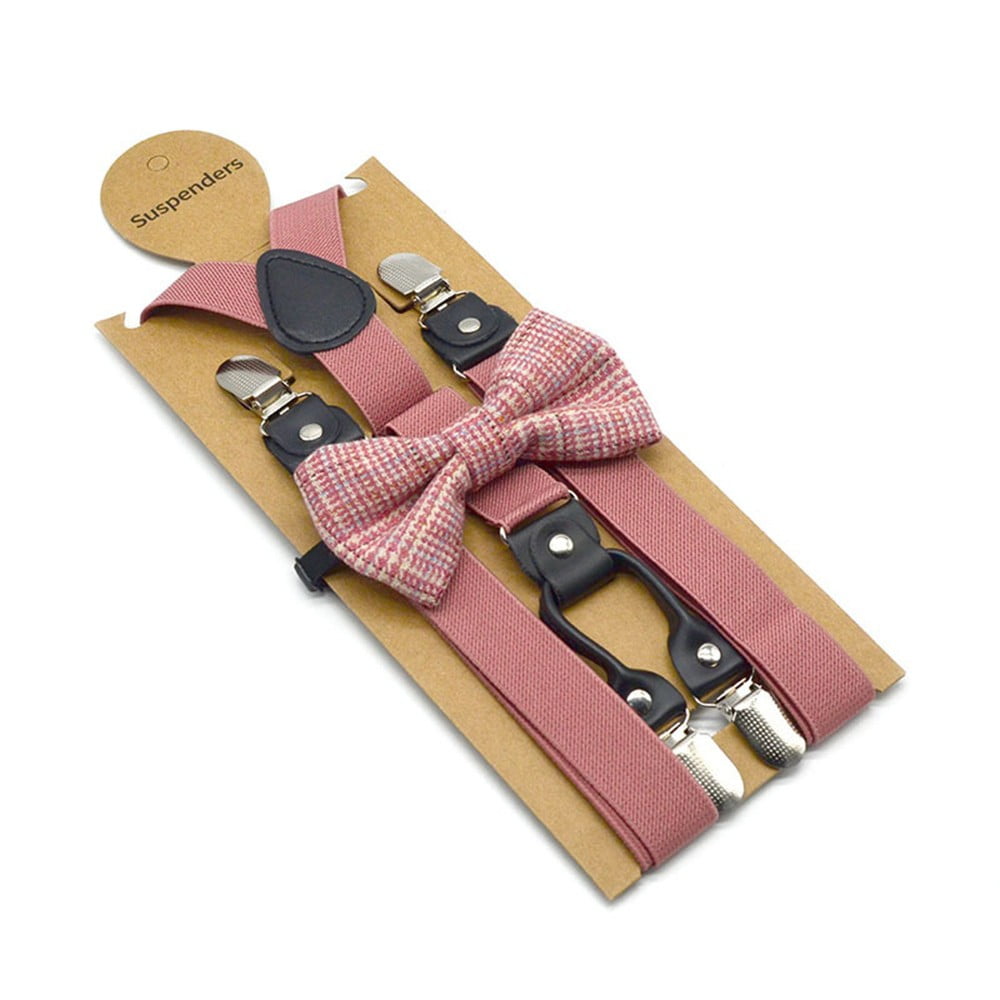 Men Women Unisex Matching Suspenders Braces&Bow Tie Combo Sets Fancy