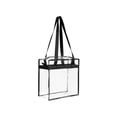 thumbnail image 1 of Bolso de hombro transparente Sonducket de PVC para mujer bandolera de playa Fitness con cremallera correa ajustable AP012237-00B, 1 of 6