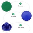 thumbnail image 4 of Troglfold Air Hockey Puck Air Hockey Pushers & Pucks - Replacement Felt Stickers (Blue),2.36"X3.82"X3.82", 4 of 10