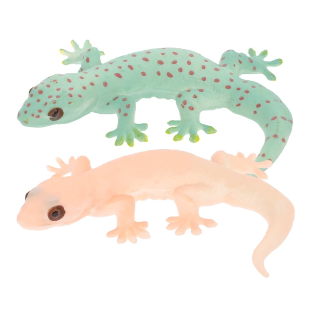 Figura de lagarto de simulación, juguete de lagarto, modelo Animal de simulación, accesorios de broma, 2 uds.