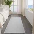 thumbnail image 6 of QiCaiJia 2x5 ft Gray Boho Runner Rugs Mat Non Slip Woven Kitchen Runners for Hallways Washable, Soft Long Entryway Laundry Hall Floor Runner Carpet for Indoor Backdoor Bedroom Kitchen Living Room, 6 of 9