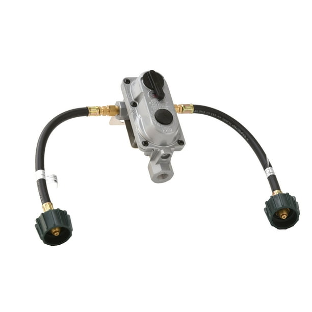 2Stage Auto Changeover Propane Gas RV Regulator Kit with 2 12