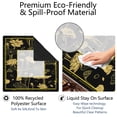 thumbnail image 4 of Golden Mahjong Mat with Rules, 31.5*31.5in Anti Slip American Mahjong Mat for Table, Noise Reduction, Neoprene Mah jongg Mats with Carrying Bag & 3 Dices, Mahjong Set Gift, Board Tile Games Mats, 4 of 7
