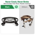 thumbnail image 4 of AMAGABELI GARDEN & HOME Carrito para Plantas con Ruedas Servicio Pesado 14 Paquete de 2 Soportes para Plantas con Ruedas Carro para Plantas Ruedas de Hierro con Bloqueo Ruedas Redondas para Mover Mace, 4 of 6