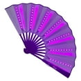 thumbnail image 1 of Accesorios de ventilador plegable LED Decoración Luz de baile nocturno de mano Suministros de regalo para cumpleaños Boda Club nocturno Rosado SM SunniMix Abanico plegable, 1 of 8