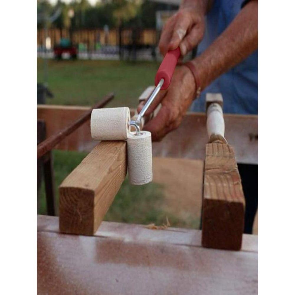 Roll All Dual Paint Roller Helps Paint Fencing Poles And Corners Dual Paint A Fence With A Roller