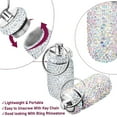 thumbnail image 4 of Bling Pill Container Portable Pill Bottle Case Waterproof Travel Medicine Box Crystal Mini Pill Holder Storage With Keychain For Outdoor, 4 of 5