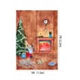 thumbnail image 2 of GreenDecor 5x7ft Christmas backdrops Indoor Christmas tree fireplace children's painting background christmas photo backdrop, 2 of 4